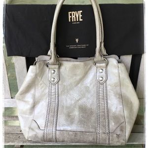 Metallic Leather Frye Shoulder Bag.